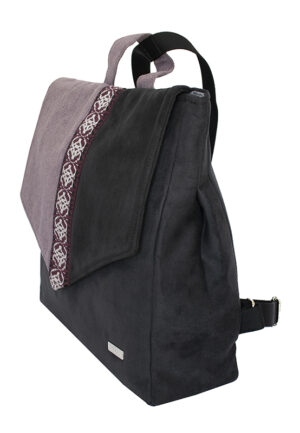 Backpack Black and Purple